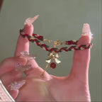 Minimalist Christmas Bow Cord Bracelet